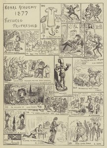 Kuninkaallinen akatemia 1877, ennustettuja kuvia
